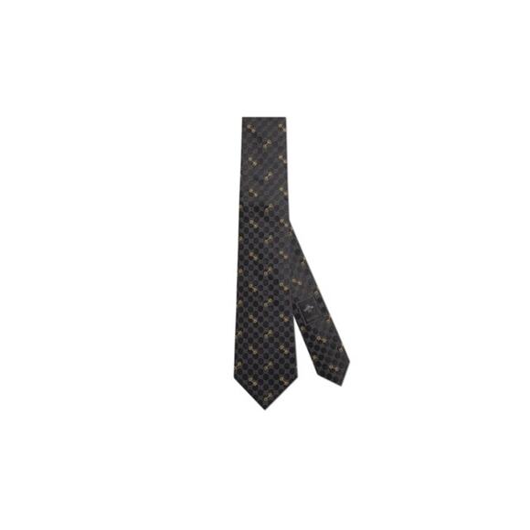 Gucci Gg Silk Jacquard Black Tie Size OS - Picture 1 of 3
